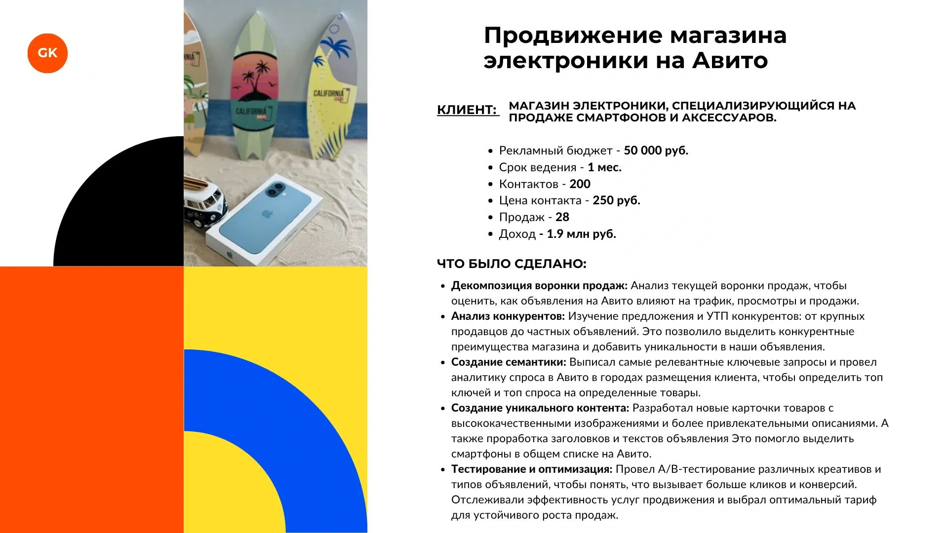 Кейс: Магазин электроники